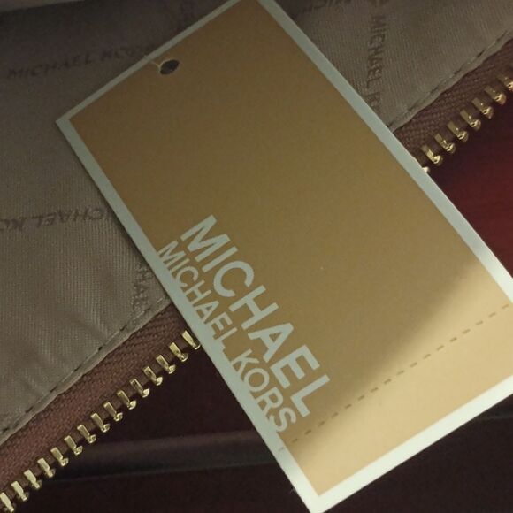 👑👜🔥MK MICHAEL KORS DOVER LG HALF-MOON HOBO PEBBLED LEATHER SHOULDER BAG POPPY - Picture 10 of 10